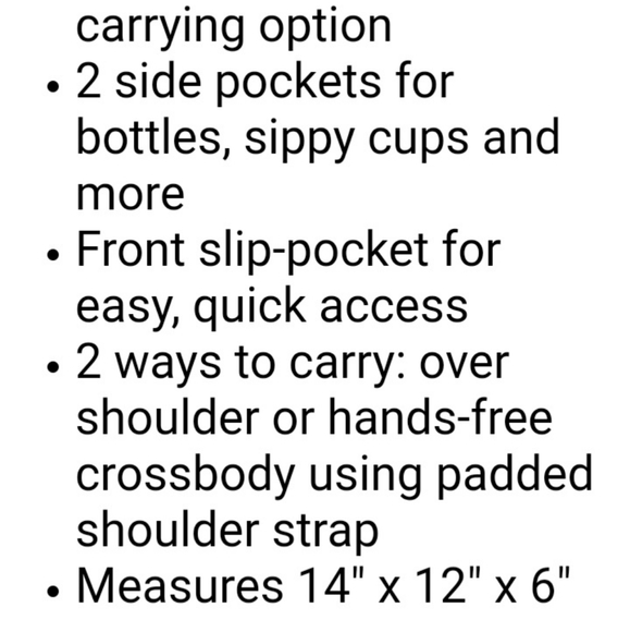 JJ Cole diaper bag - Picture 8 of 8